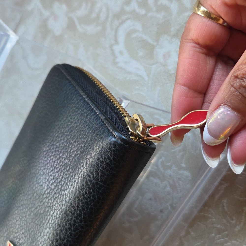 Christian‎ Loubiton Black Leather Wallet - Picture 4 of 7